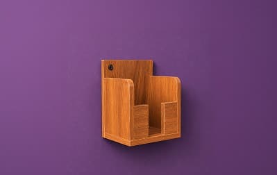 Wooden Iron Holder